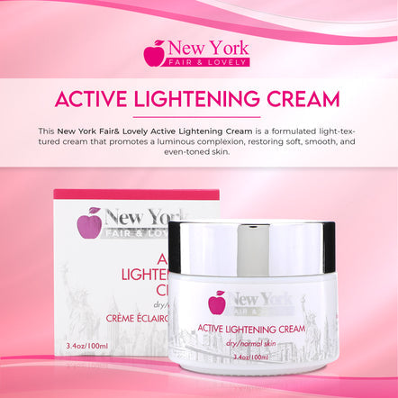 New York Fair & Lovely Active Brightening Cream 100ml / 3.4 fl oz