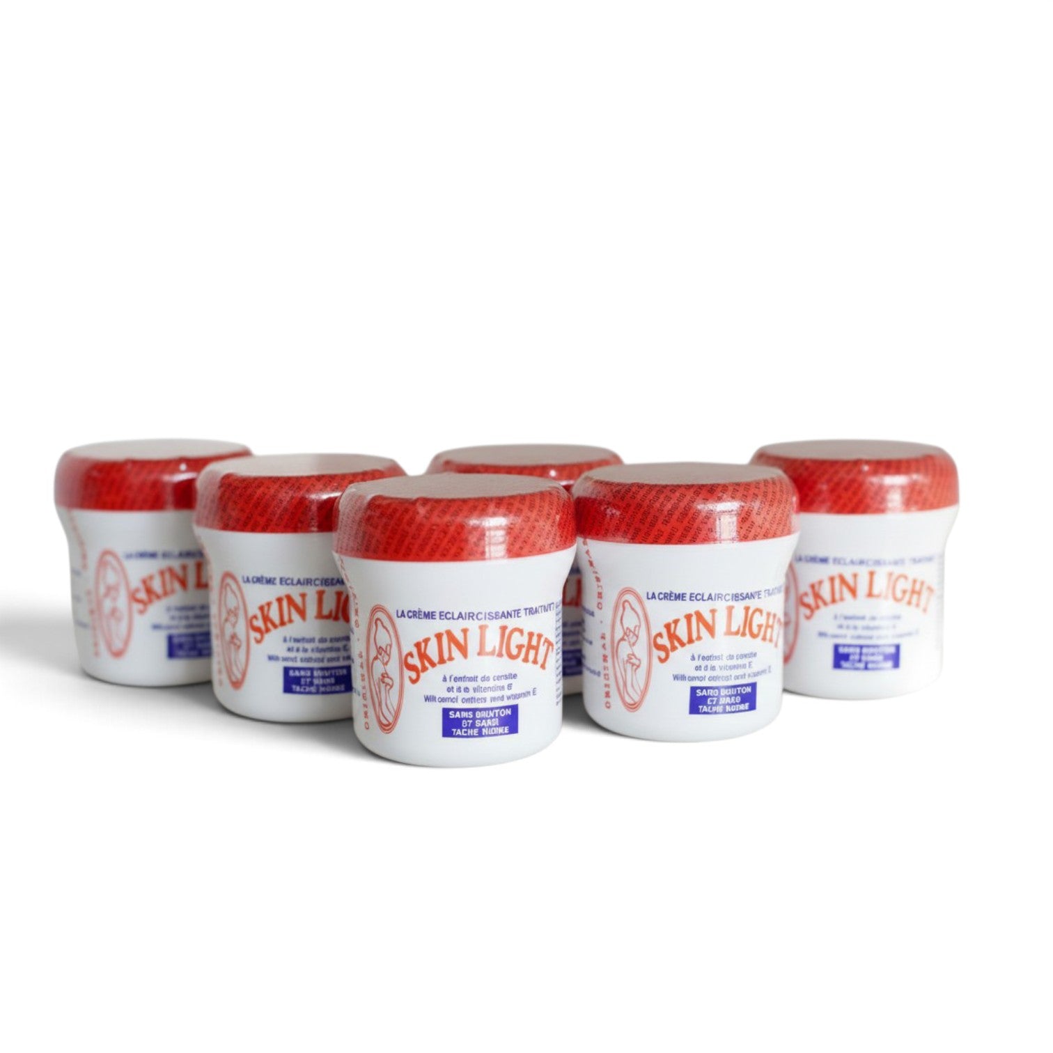 6-Pack Skin Light Carrot Beauty Cream With Vitamin E - 500ml
