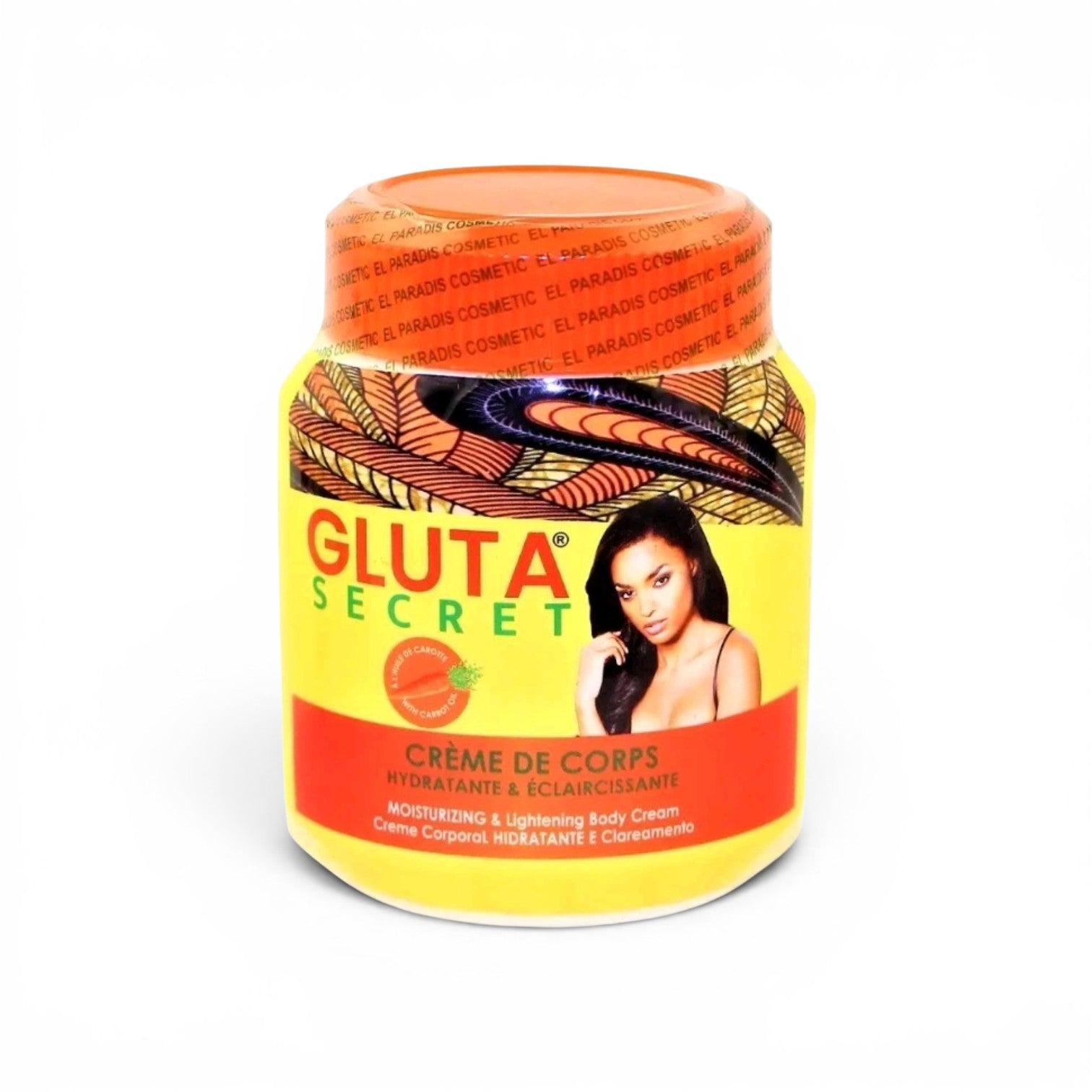 Gluta Secret Lightening Cream – 10.58 oz | Moisturizing Face & Body Cream with Carrot Oil