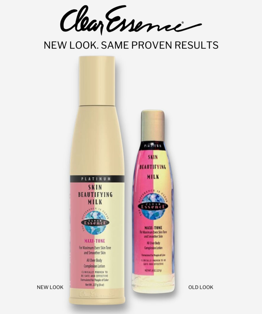 2-PK NEW LOOK Clear Essence Maxi-Tone Skin Beautifying Milk - 8oz.