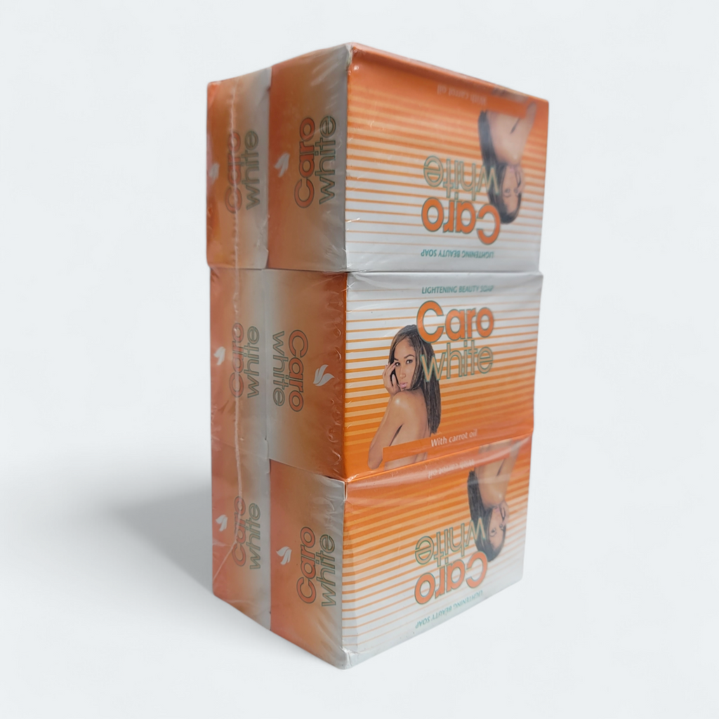 6-PK Caro White Lightening Beauty Bar Soap With Carrot Oil - 7oz