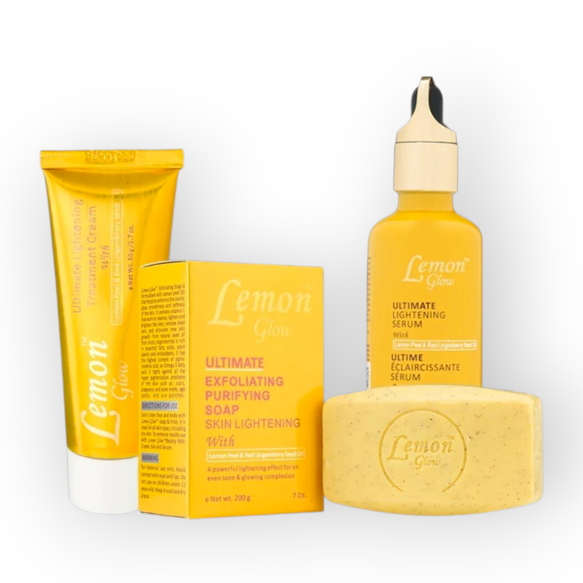 7-Pc Lemon Glow Ultimate Lightening Beauty Skincare Set