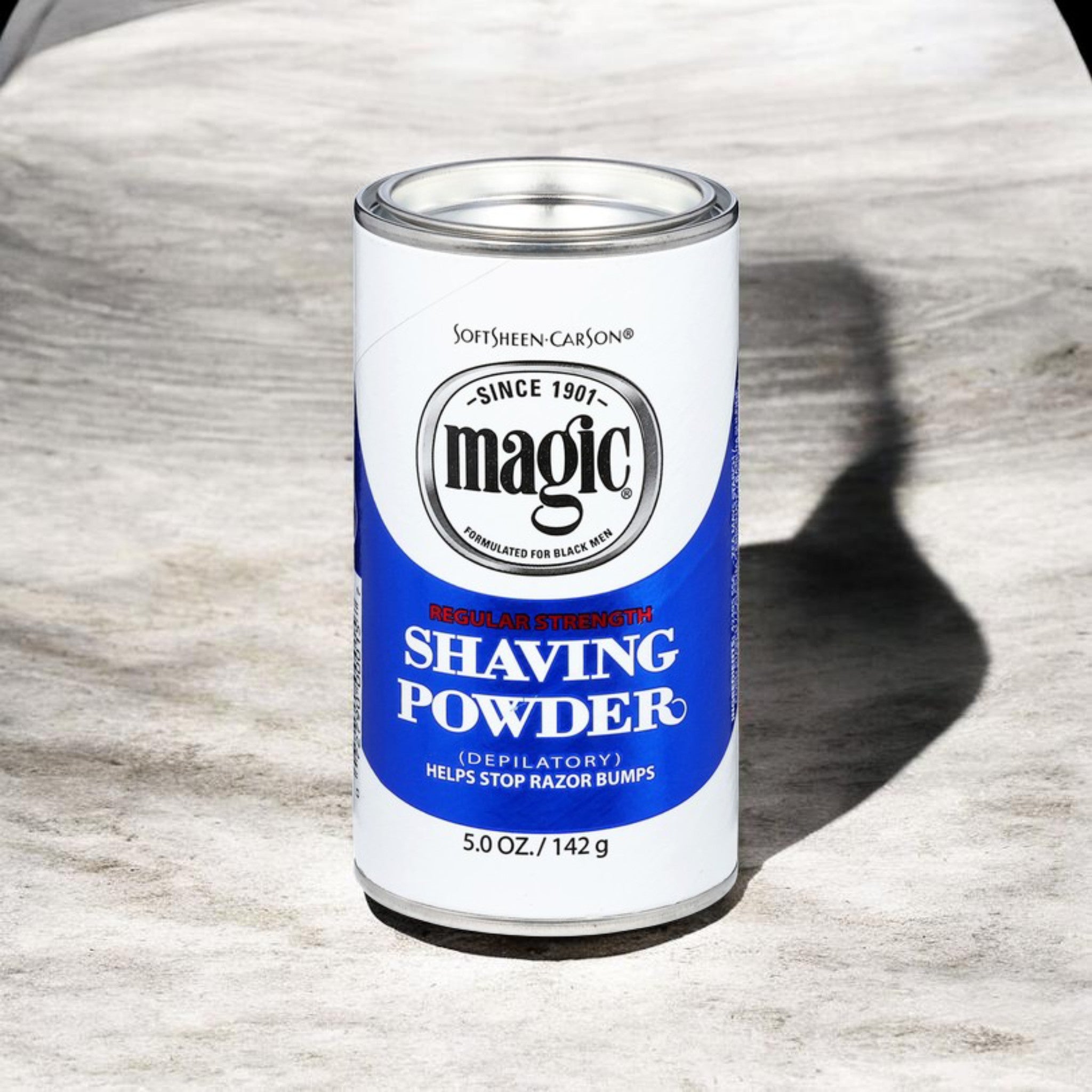 SoftSheen-Carson Magic Shaving Powder Regular Strength - Blue | 5oz